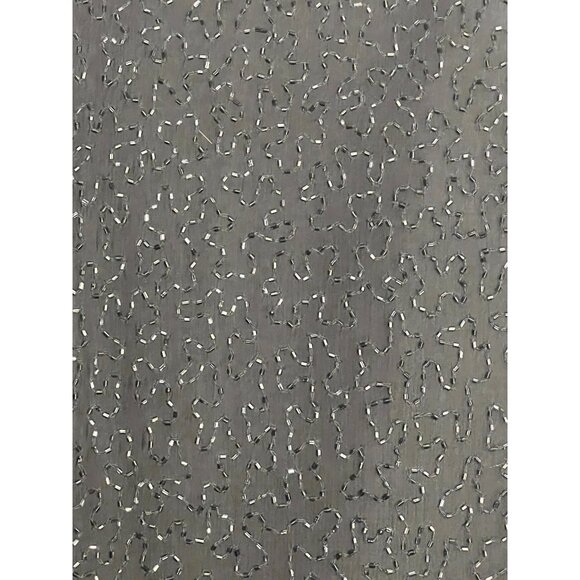 Stenay Woman 3X Black Beaded Open-Front Silk Jacket Polyester Lining 3/4Sleeves - Picture 13 of 16